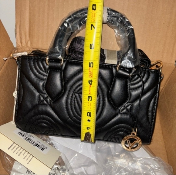 Valentino Orlandi Black Quilted Satchel 💥 - Picture 7 of 12